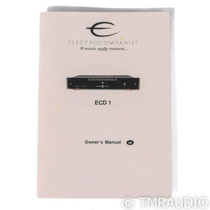 Electrocompaniet ECD 1 DAC; D/A Converter