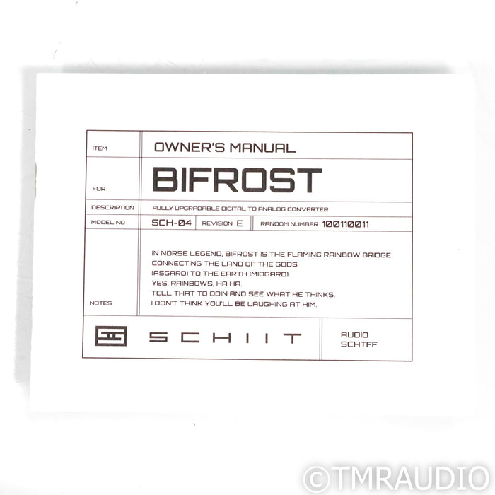 Schiit Audio Bifrost 4490 DAC; D/A Converter