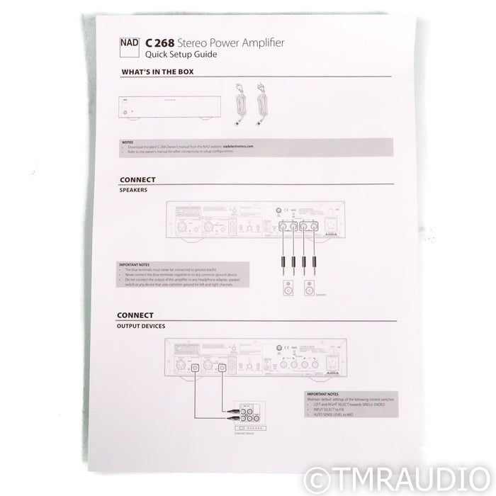 NAD C 268 Stereo Power Amplifier