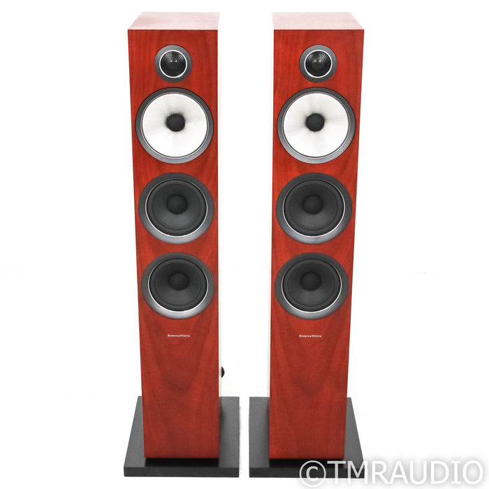 B&W 704 S2 Floorstanding Speakers; Rosewood Pair