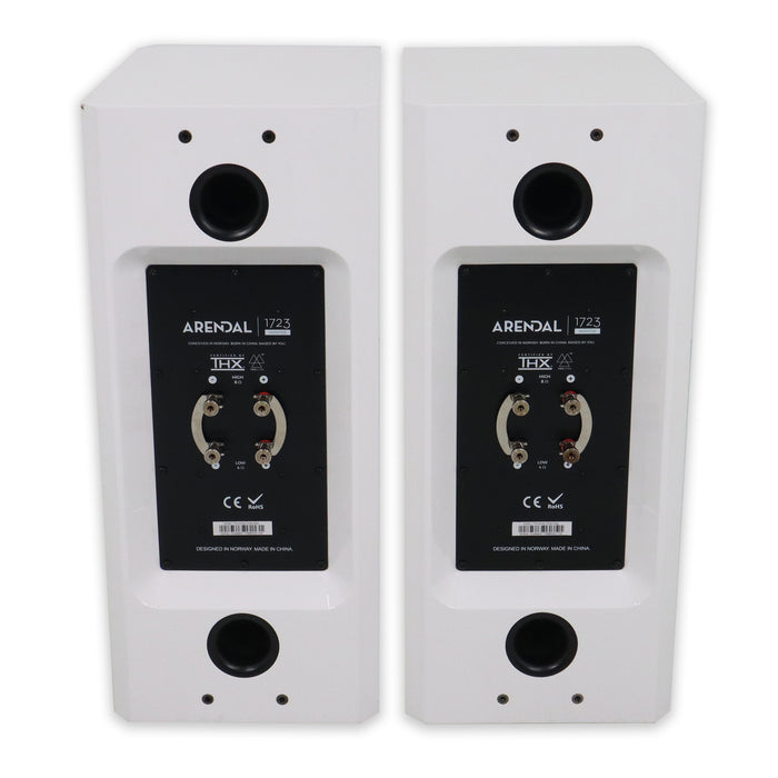 Arendal 1723 Monitor THX Bookshelf Speakers; White Pair