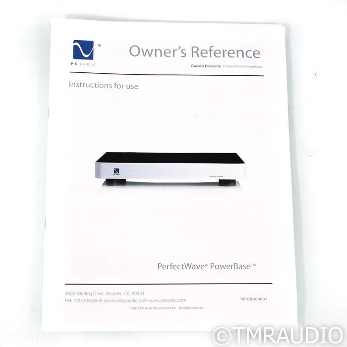 PS Audio Perfectwave PowerBase Isolation Platform & Power Conditioner