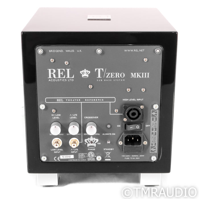 REL Acoustics T/Zero MkIII Subwoofer; Piano Black