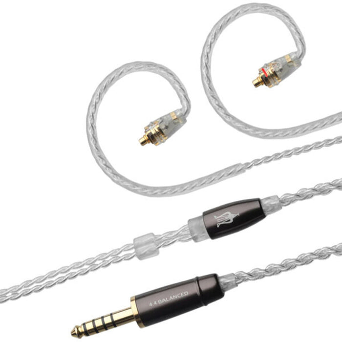 Meze Audio Advar / Rai Penta Silver Plated Cable; 1.5m; MMCX to 4.4mm Balanced