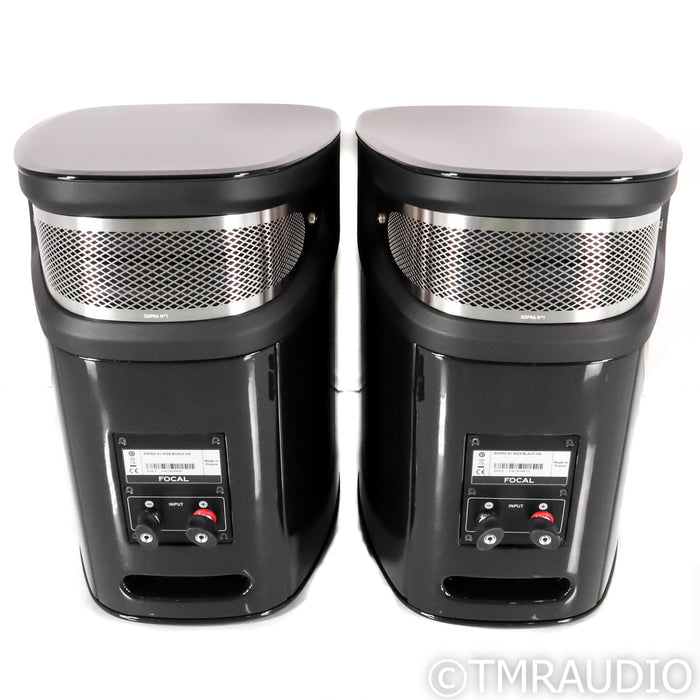 Focal Sopra No. 1 Bookshelf Speakers; Black High Gloss Pair (Used)