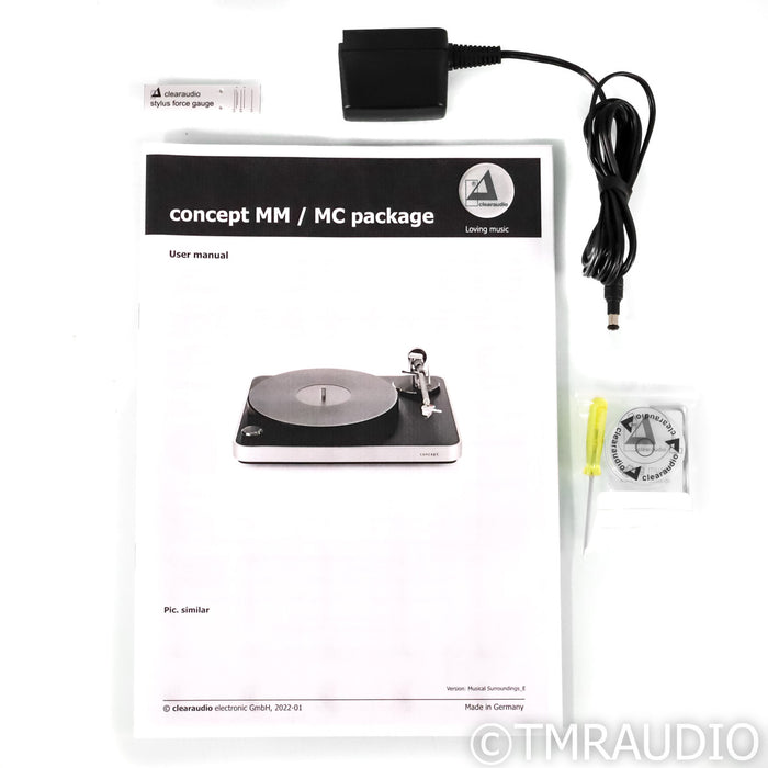 Clearaudio Concept AiR Belt Drive Turntable; Satisfy Tonearm;  Concept V2 MM