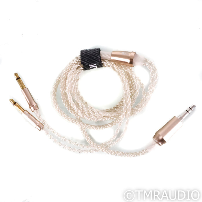 Meze Audio Series 99 Silver Plated Headphone Cable; 1.2m; 3.5mm Mono to 3.5mm