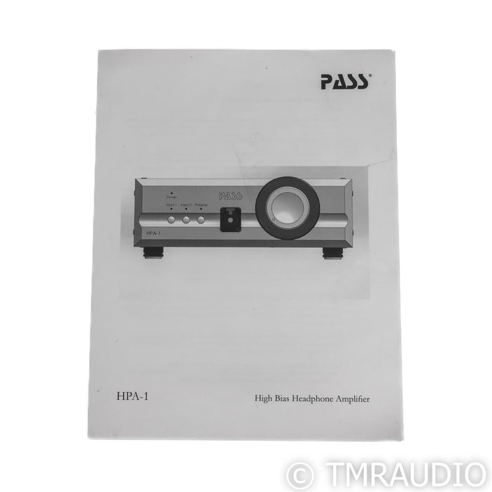 Pass Labs HPA-1 Headphone Amplifier