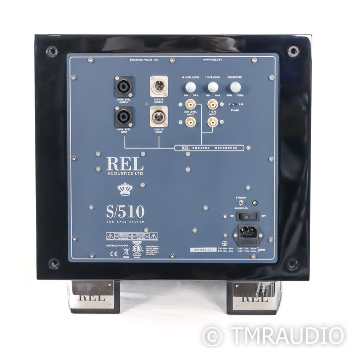 REL Acoustics S/510 10" Powered Subwoofer; Piano Black