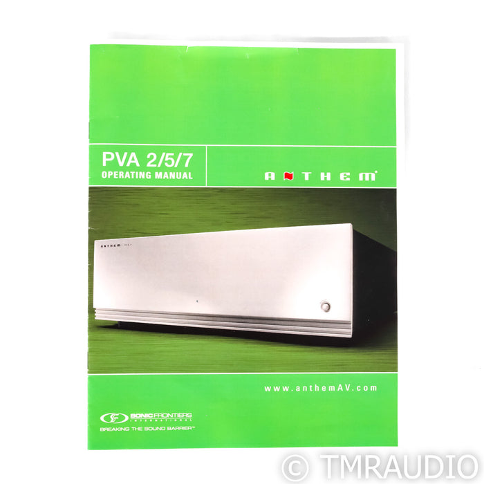 Anthem PVA 2 Stereo Power Amplifier