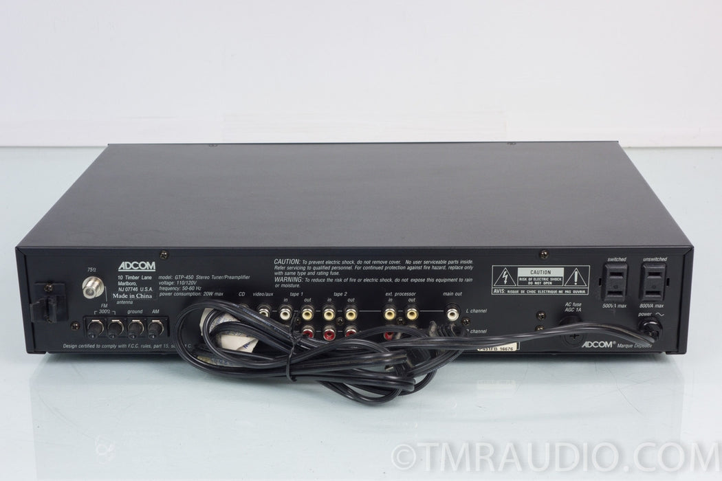 Adcom GTP-450 Stereo Preamplifier / Preamp / Tuner in Factory Box