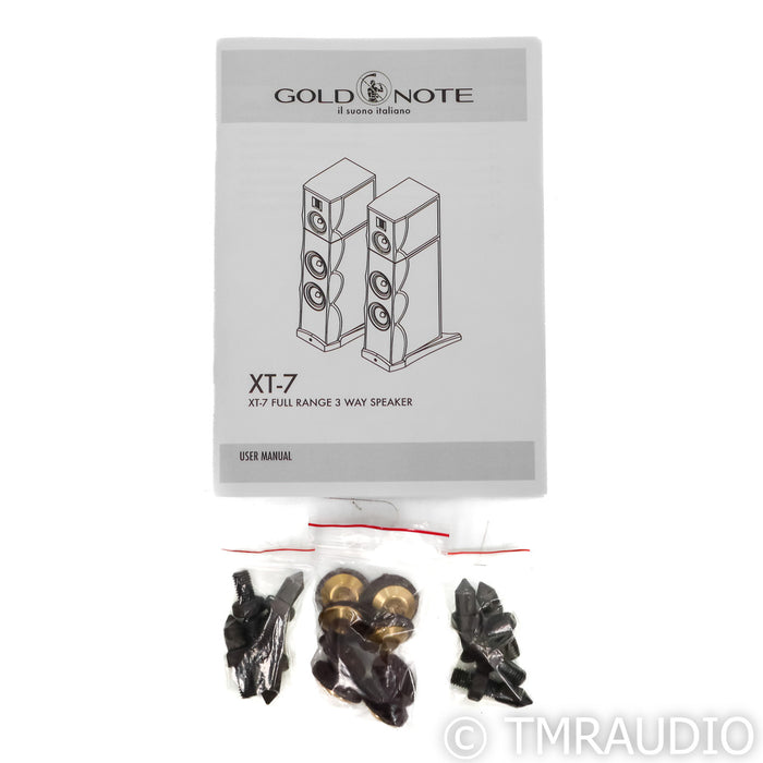 Gold Note XT-7 Floorstanding Speakers; Gold Leaf Pair