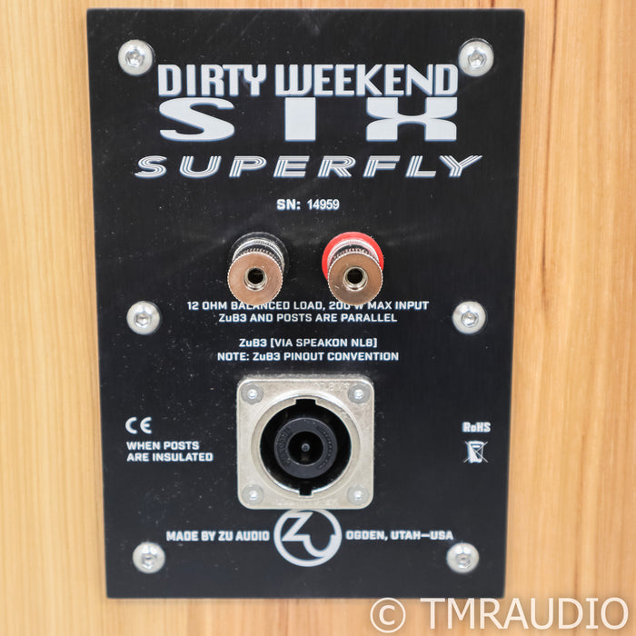 Zu DW 6 Superfly Floorstanding Speakers; Dirty Weekend; Rustic Hickory Pair