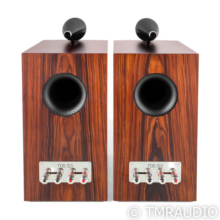 B&W 705 S3 Bookshelf Speakers; Mocha Pair