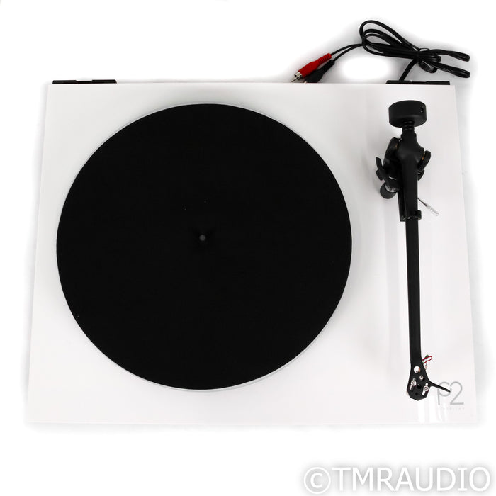 Rega Planar 2 Belt Drive Turntable;  White; Carbon MM Cartridge