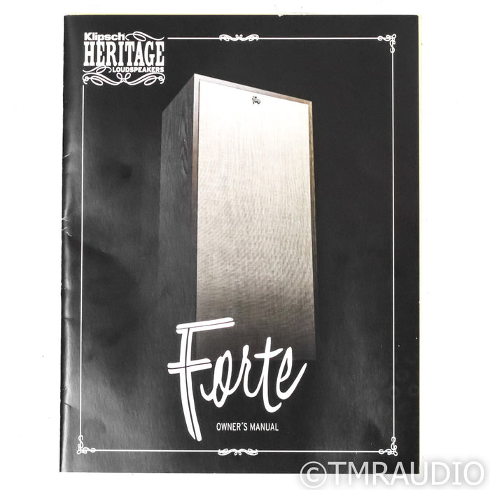Klipsch Forte IV Floorstanding Speakers; American Walnut Pair
