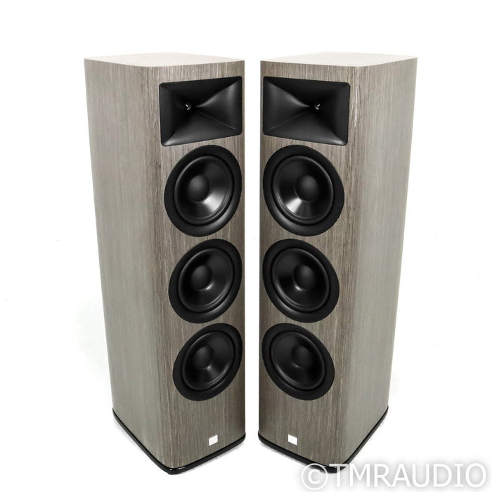 JBL HDI-3800 Floorstanding Speakers; Grey Oak Pair