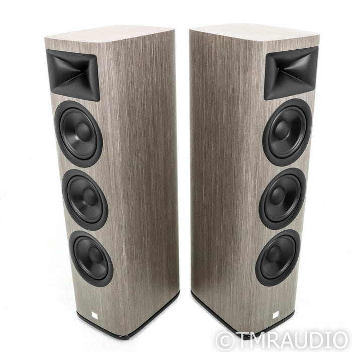 JBL HDI-3800 Floorstanding Speakers; Grey Oak Pair