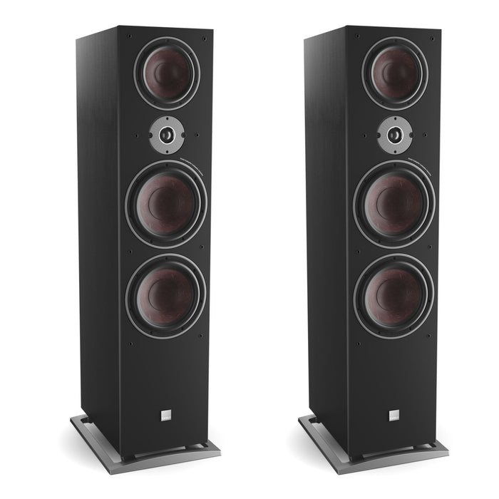 Dali Oberon 9 Floorstanding Speakers; Black Ash Pair (Open Box)