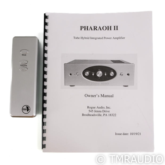 Rogue Audio Pharaoh II Stereo Tube Hybrid Integrated Amplifier; MM & MC Phono