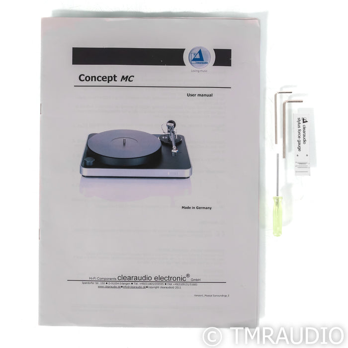 Clearaudio Concept Belt Drive Turntable; Concept MC Cartridge