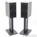 KEF R3 Meta Bookshelf Speakers; Black Pair with S3 Stands