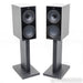 KEF R3 Meta Bookshelf Speakers; Black Pair with S3 Stands