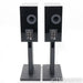 KEF R3 Meta Bookshelf Speakers; Black Pair with S3 Stands