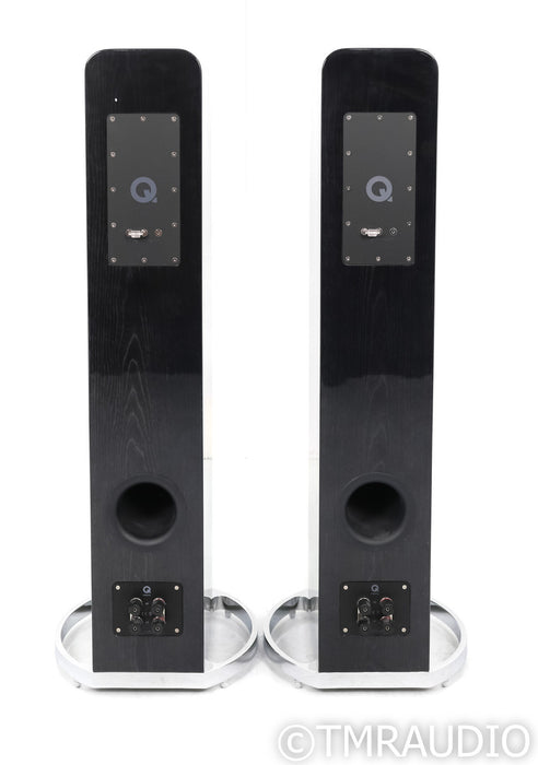 Q Acoustics Concept 500 Floorstanding Speakers; Silver & Ebony Pair (Open Box)