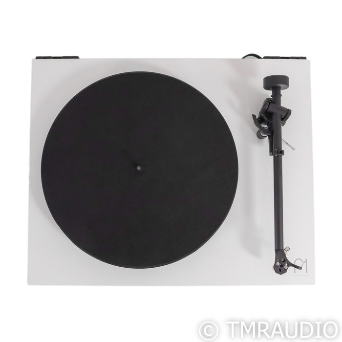 Rega Planar 1 Belt Drive Turntable; Carbon MM Cartridge; Matte White