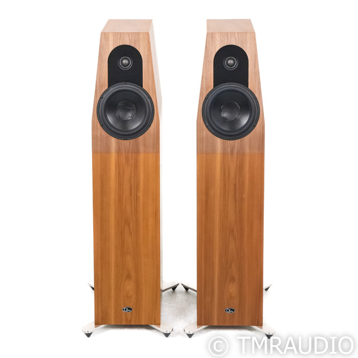Qln Prestige Three Floorstanding Speakers; Walnut Pair