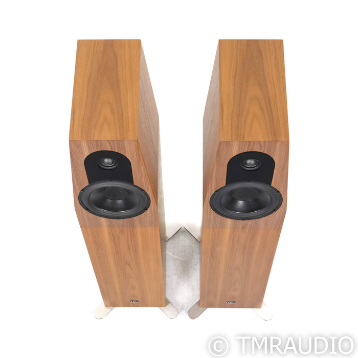 Qln Prestige Three Floorstanding Speakers; Walnut Pair
