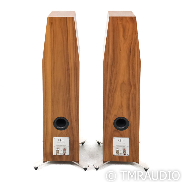 Qln Prestige Three Floorstanding Speakers; Walnut Pair