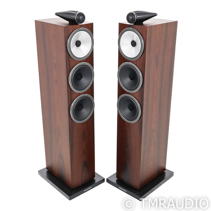 B&W 703 S3 Floorstanding Speakers; Mocha Pair
