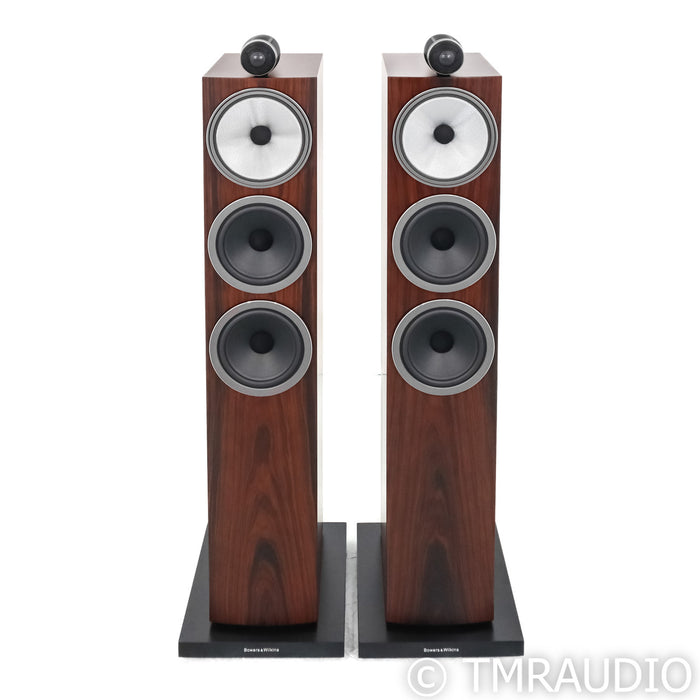 B&W 703 S3 Floorstanding Speakers; Mocha Pair