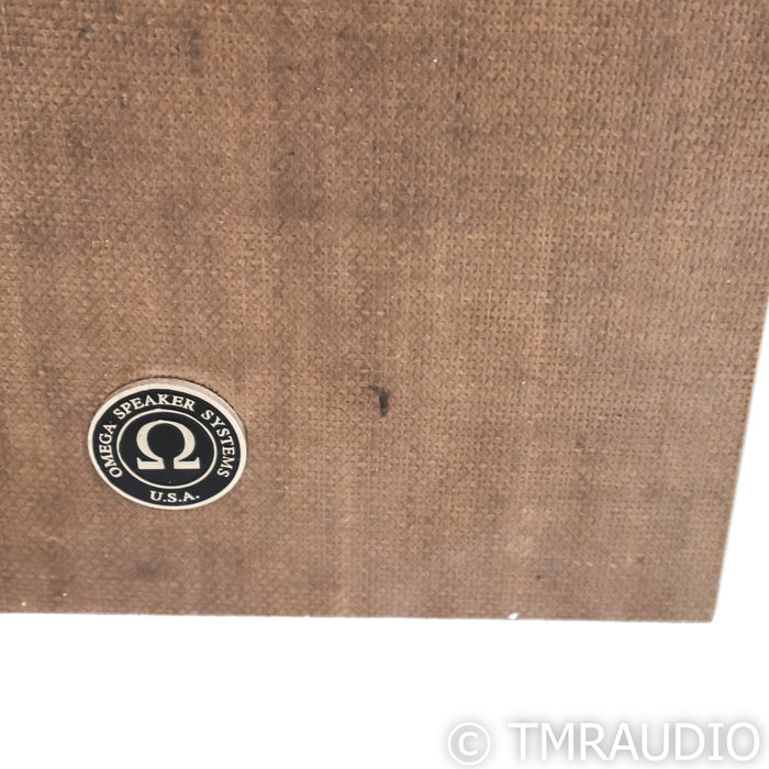 Omega Speaker Systems Super 3 XRS Floorstanding Speakers; Oak & Mocha Tweed Pair