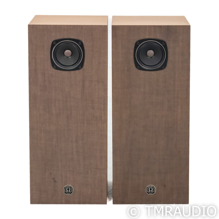 Omega Speaker Systems Super 3 XRS Floorstanding Speakers; Oak & Mocha Tweed Pair