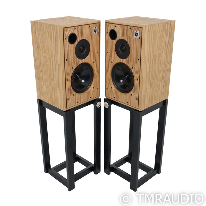 Harbeth Monitor 30.2 XD Bookshelf Speakers; Tamo Ash Pair w/ Stands