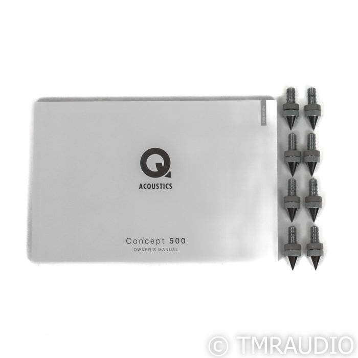 Q Acoustics Concept 500 Floorstanding Speakers; Silver Pair (Demo w/ Warranty)