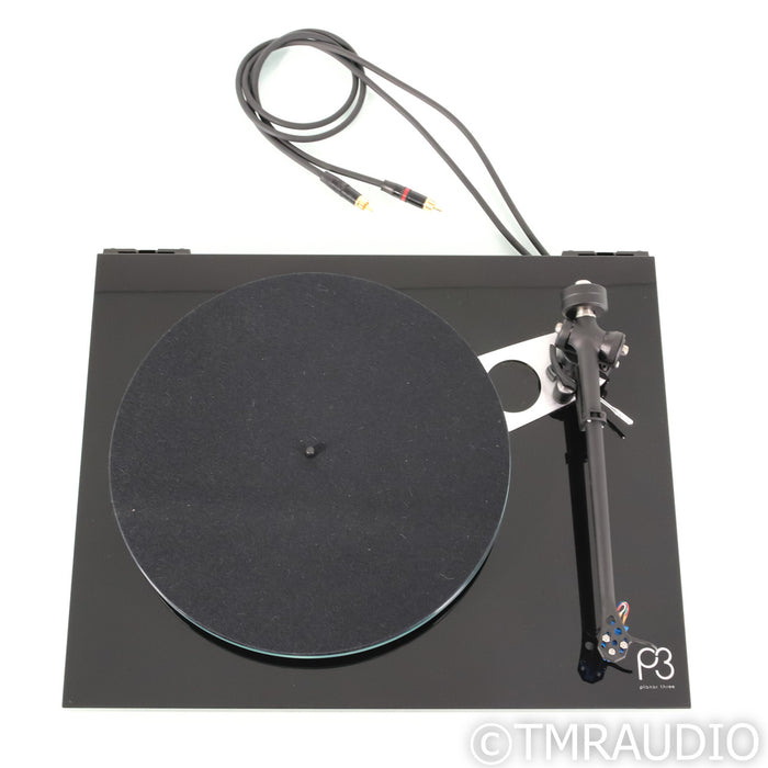 Rega Planar 3  Belt Drive Turntable; Elys 2 MM; Black