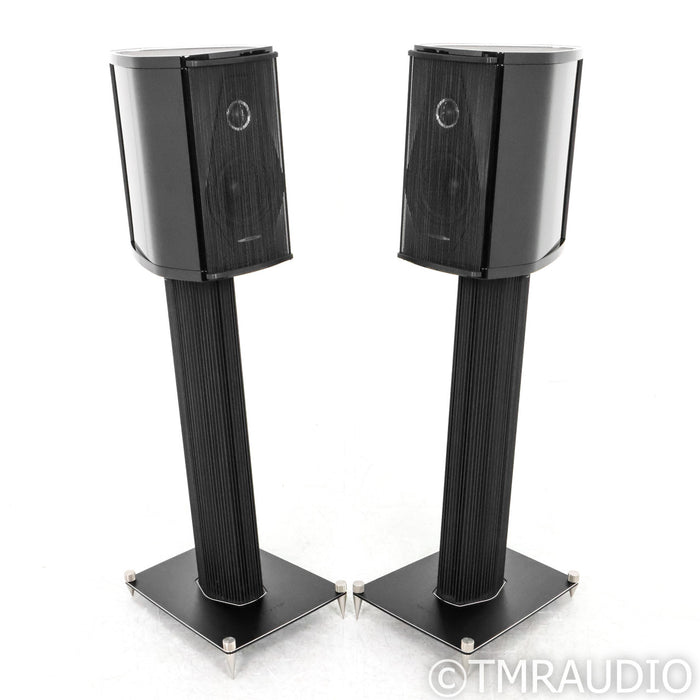 Sonus Faber Olympica I Bookshelf Speakers; Black Pair with Stands