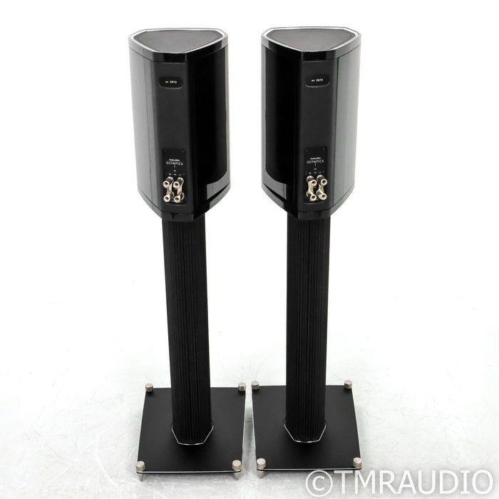 Sonus Faber Olympica I Bookshelf Speakers; Black Pair with Stands