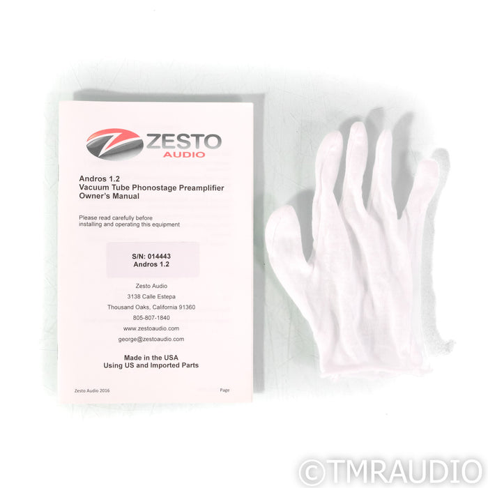 Zesto Audio Andros 1.2 Tube MM & MC Phono Preamplifier