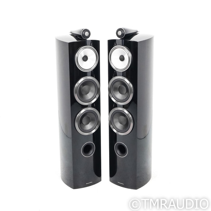 B&W 804 D3 Floorstanding Speakers; Gloss Black Pair