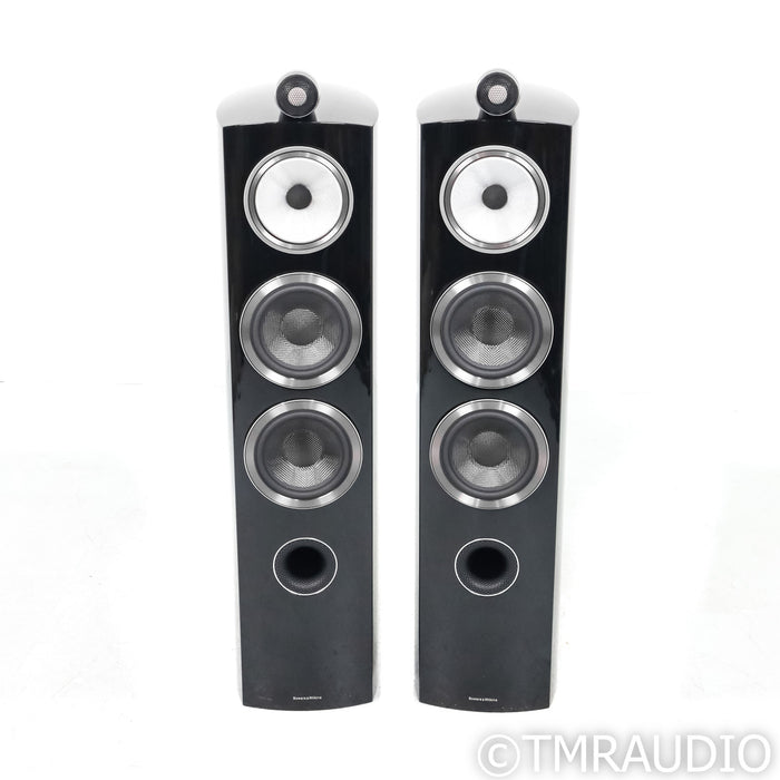 B&W 804 D3 Floorstanding Speakers; Gloss Black Pair