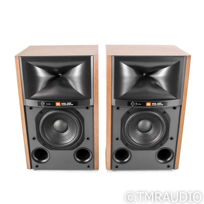 JBL James Lansing 4309 Bookshelf Speakers; Walnut Pair