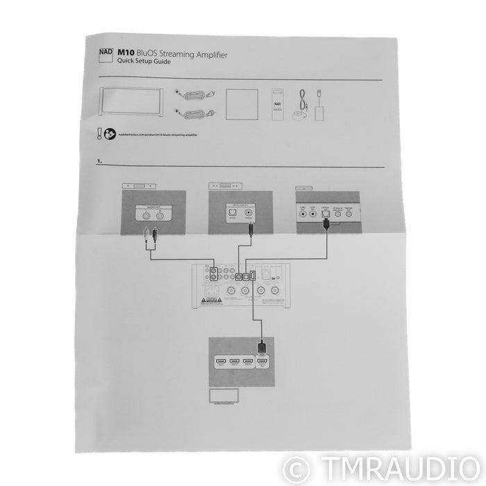 NAD Electronics NAD M10 BluOS Streaming Integrated Amplifier (No Mic)