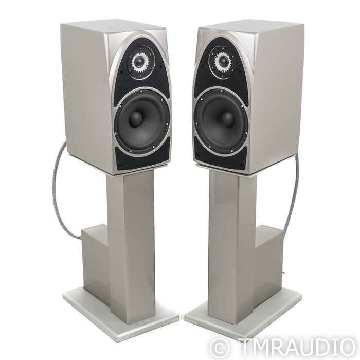 Wilson Audio Duette Bookshelf Speakers; Desert Silver Pair with Stands