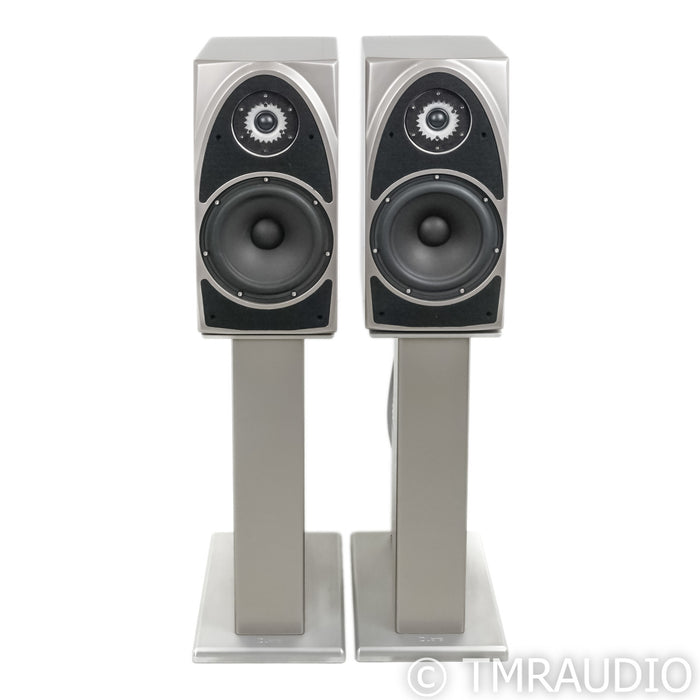 Wilson Audio Duette Bookshelf Speakers; Desert Silver Pair with Stands