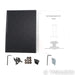 Qln Prestige 1 Bookshelf Speakers; Walnut Piano Pair with Stands